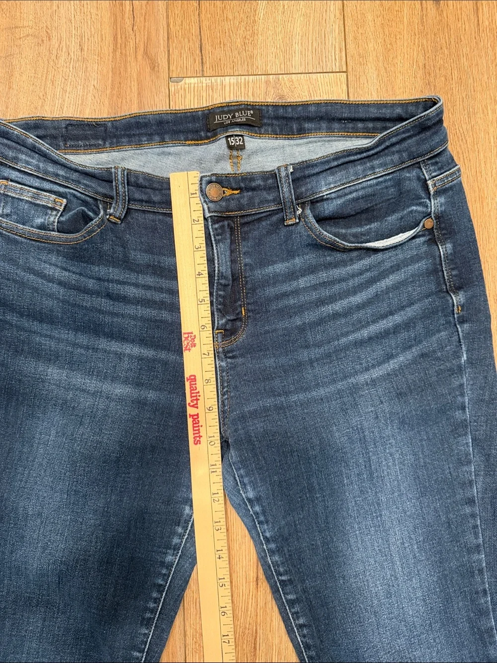 Judy Blue Bootcut 15/32 Dark Wash Jeans Stretch Denim Mid Rise